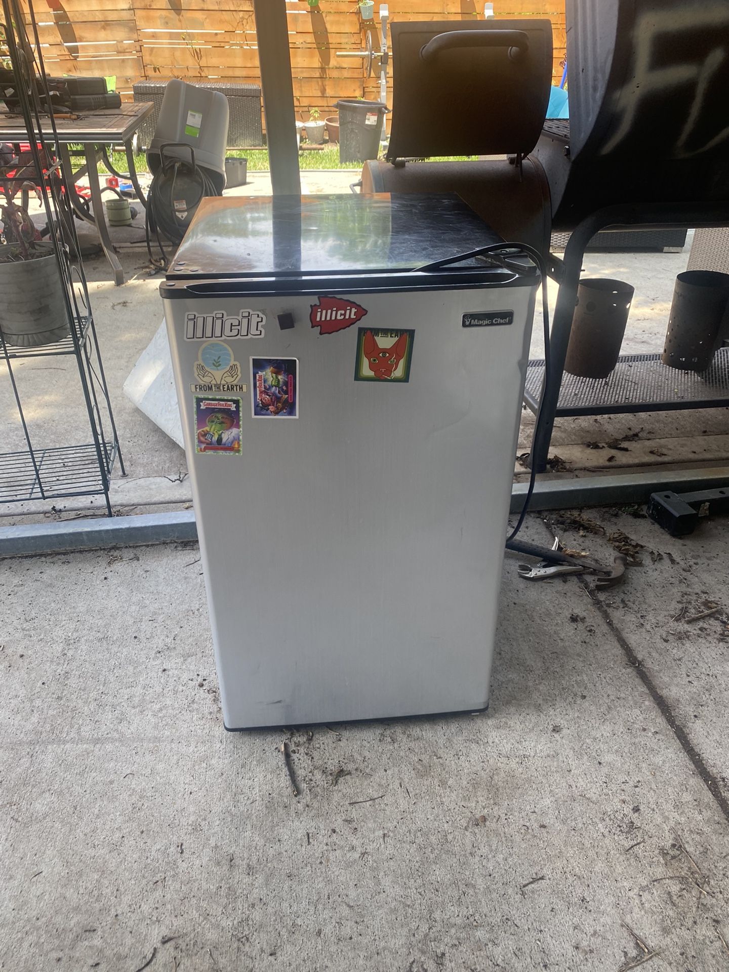 Magic Chef Mini Fridge With Dope Stickers
