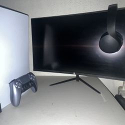Playstation 5 Bundle - PS5 + Controller + Pulse 3D Headset + Monitor