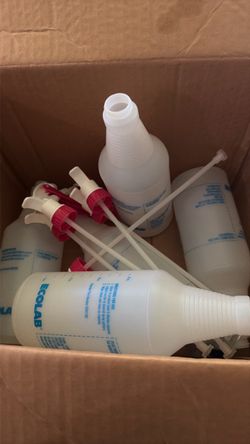 Ecolab Spray Bottles with Trigger Sprayers