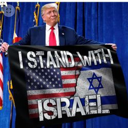 I Stand With Israel Flag 