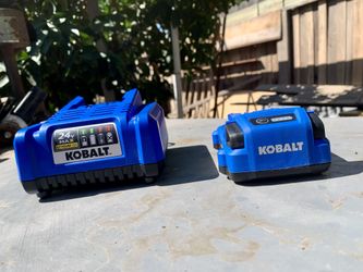 Kobalt Charger With 24v Max battery 
