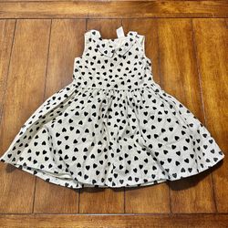 Baby Girl Carter’s Black Heart + Glitter Special Occasion Dress | Size 18 months