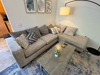Contemporary couch + coffee table set