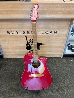 FENDER REDONDO PLAYER ACOUSTIC-ELECTRIC GUITAR APPLE RED