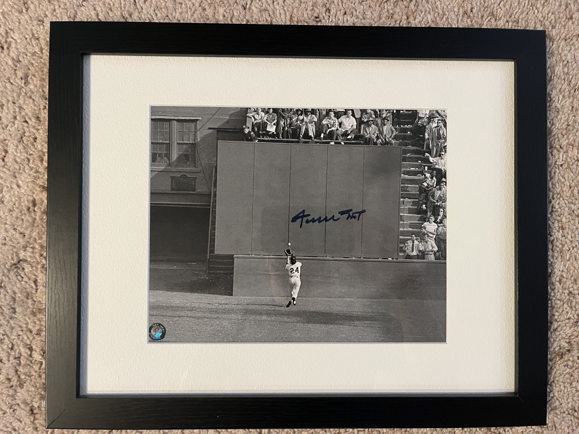 Willie Mays Signed Autographed 8x10 Photo Framed Authenticated!