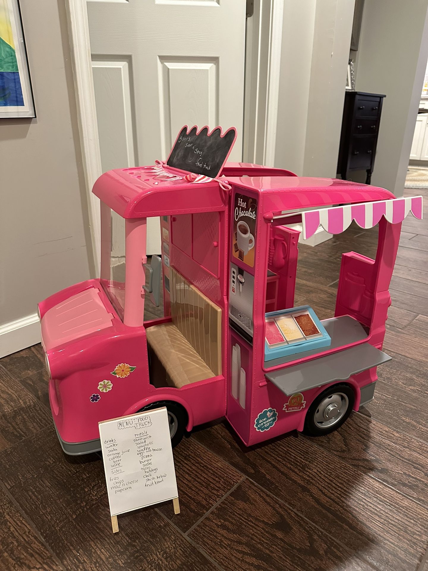 Bakery Dessert Food Truck For 18” Dolls