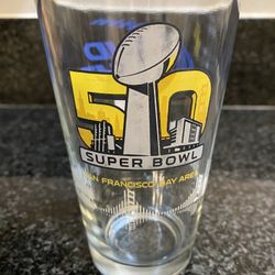 Collectible Super Bowl 50 Beer Glass