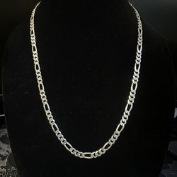 925 Sterling Silver Figaro Chain (24in)