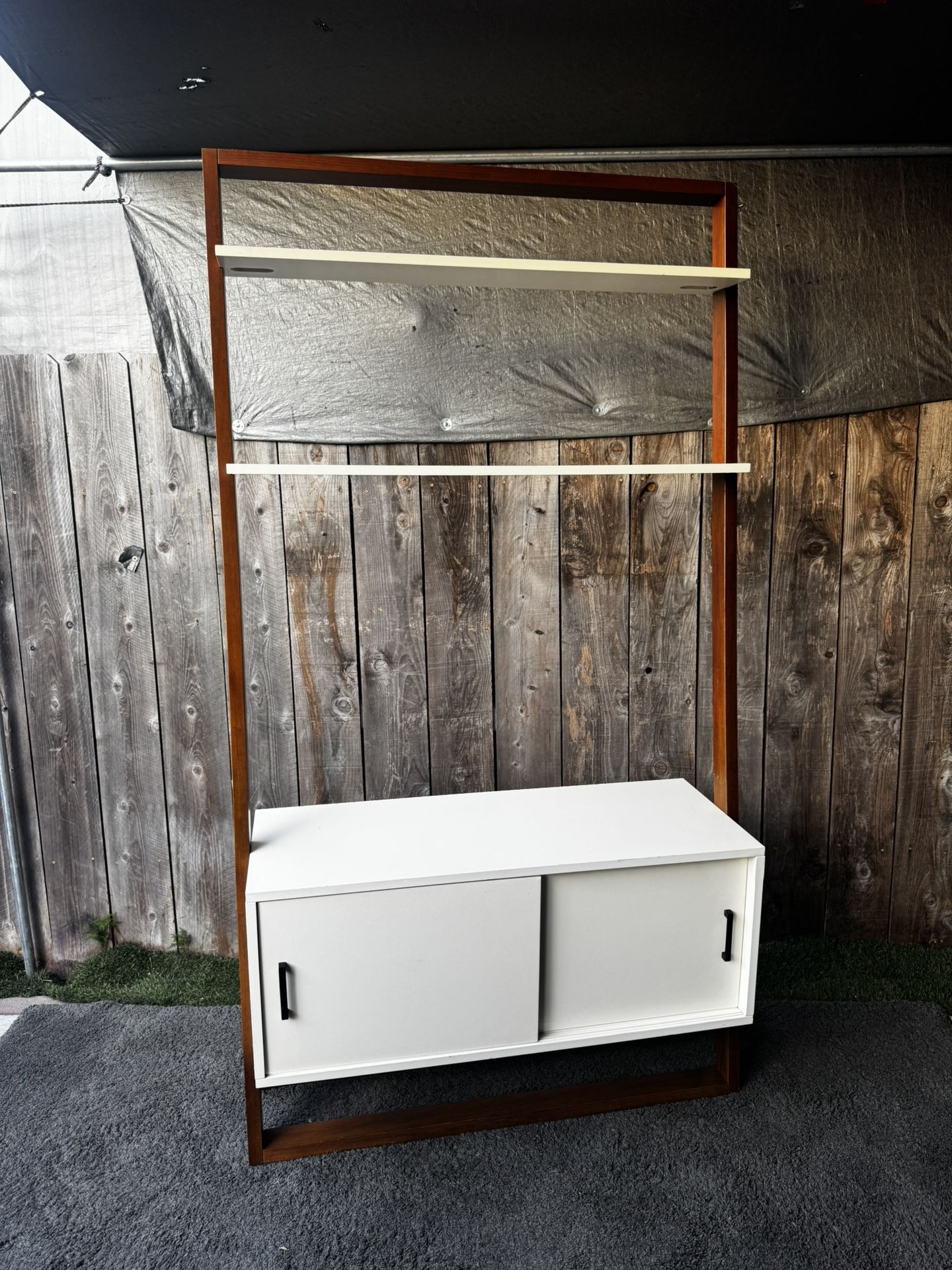 Ladder Shelf Media Console