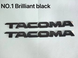 2*Black Door Badge Nameplates Left Right Emblem Accessories For Tacoma 2016-2024
