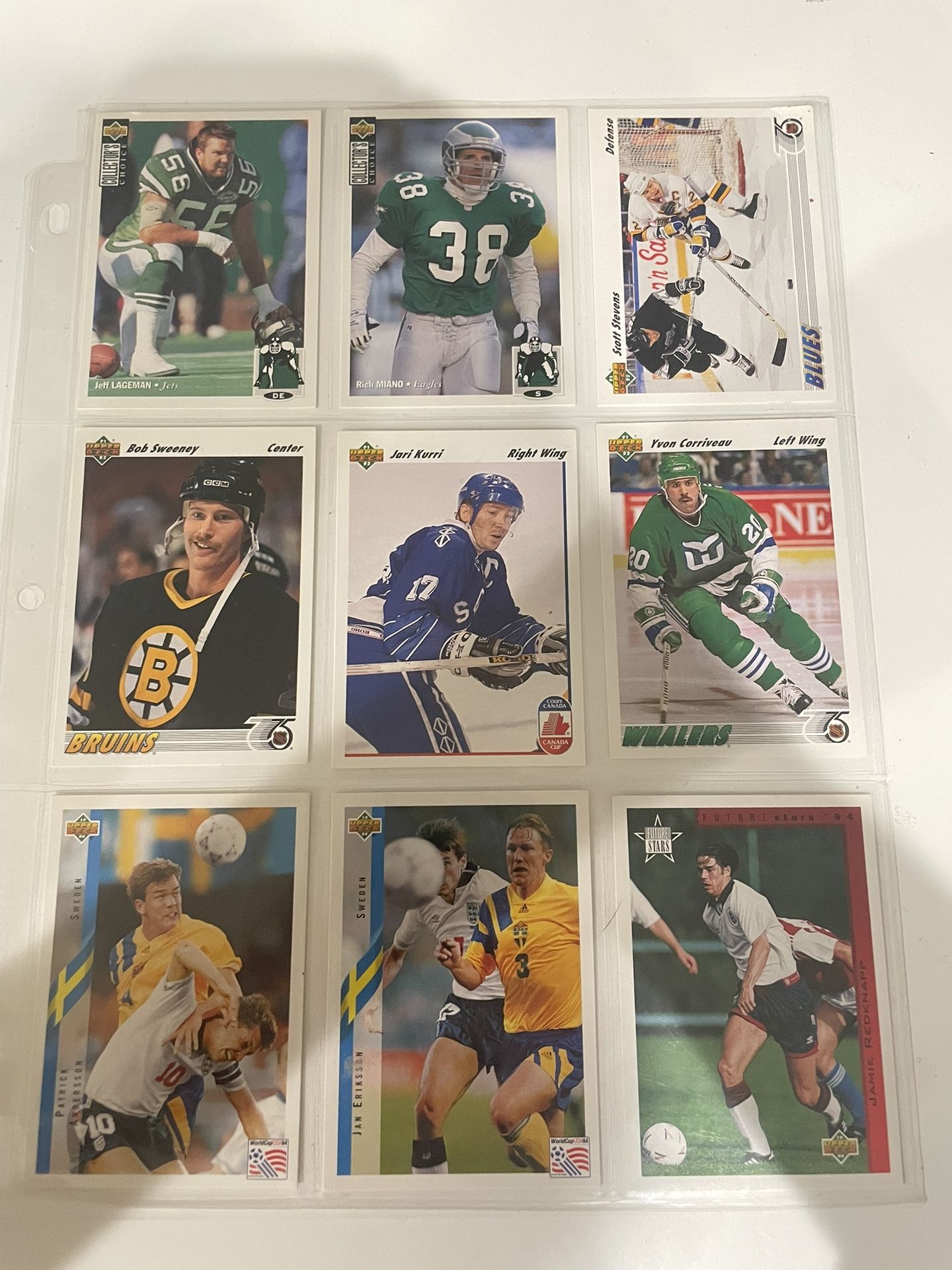 MAIN POST mix of baseball, football, and basketball card collection