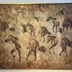 Original Lee Reynold - Indian and Horses