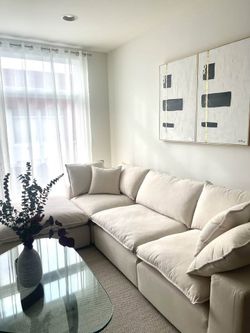 CALI CLOUD 4 PCS PEARL / NATURAL/ RUST / GREY PERFORMANCE MODULAR SECTIONAL