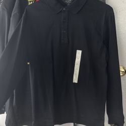 Black, Long Sleeve Banana Republic, Pole Shirt