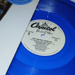 Out Of Print Blue Vinyl SCHOOL OF FISH The Wrong Sampler (1991) Promo DJ EP