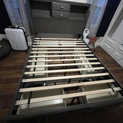 Grey Storage Bed 