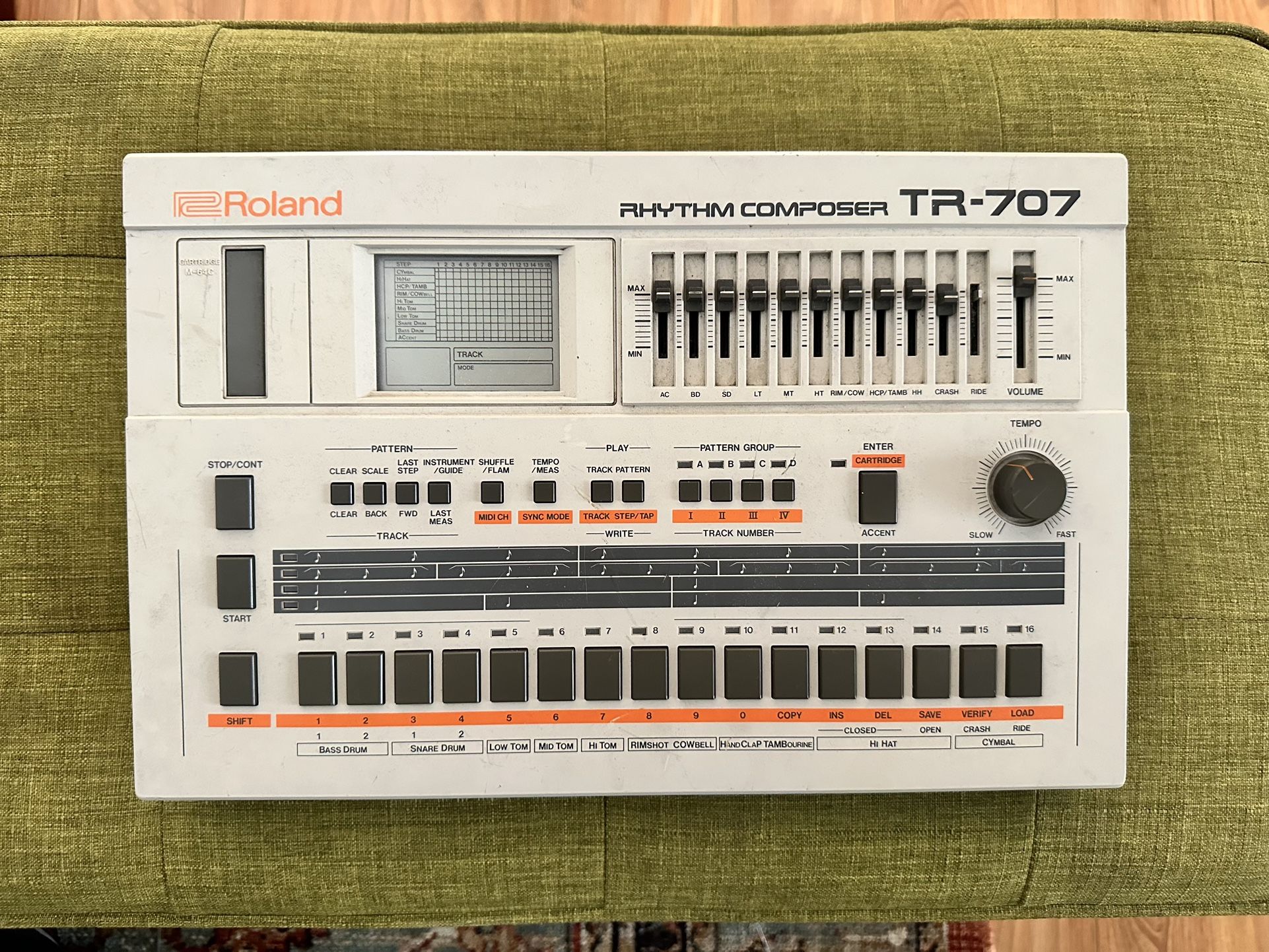 Vintage Roland TR-707 Drum Machine