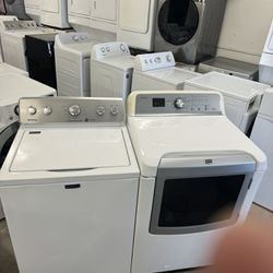 Used Maytag Washer and Gas Dryer (working) Heavy Duty ( Free Installation)  
