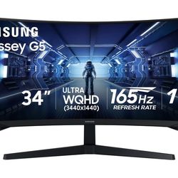 Samsung odyssey 34 inch game monitor with parts