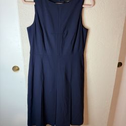 J. Crew 365 Navy Midi 8 Dress 