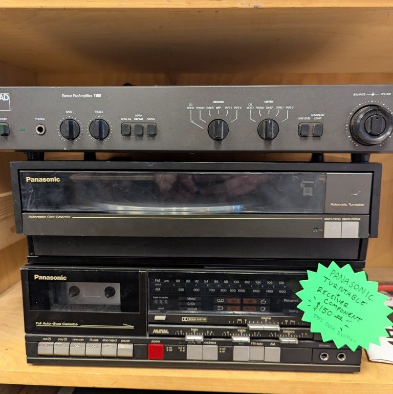 Panasonic SF-630 Turntable & Receiver Component