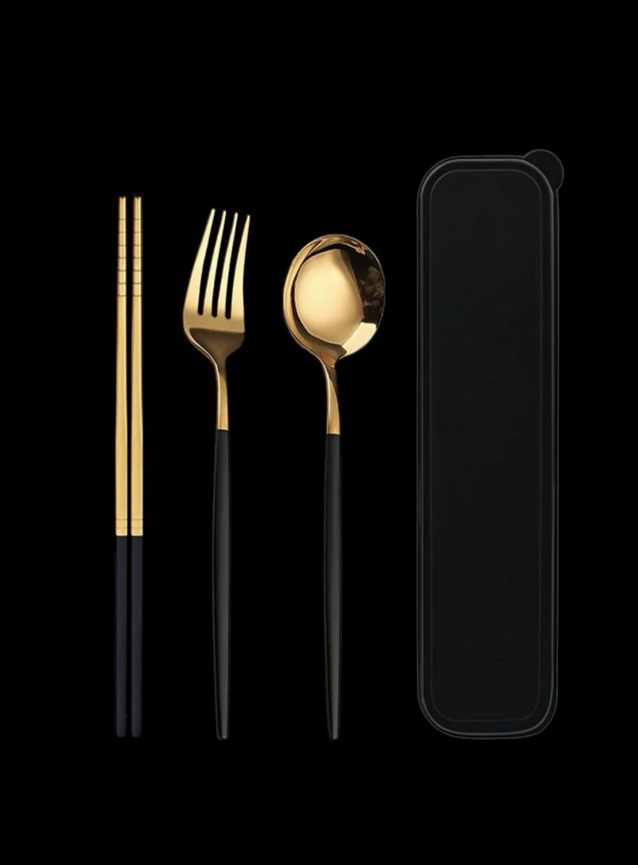 (25pc set) Stainless Steel Portable •Spoon Fork•Chopsticks• (5 Sets!!!)