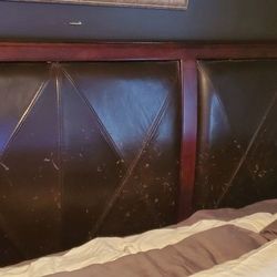 Free King Size Bed/Serta Mattress And Nightstand For Sell