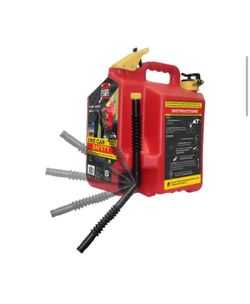 SureCan 5 Gallon Gasoline Type II Safety Can Red with Flexible Rotating Spout