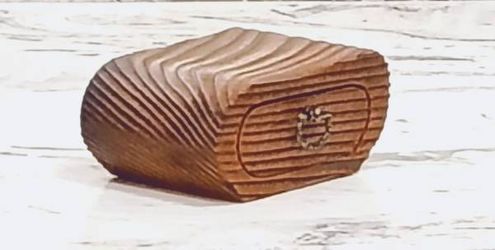 4" Rustic Wooden Trinket One Drawer Little Jewelry Box Ring Box
