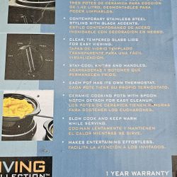 Living Collection Triple Slow Cooker Buffet Station NiB