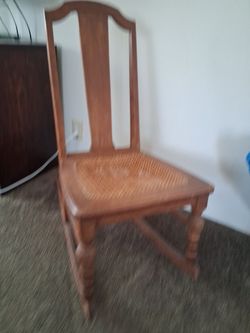 Wooden Chair with Cane Seat