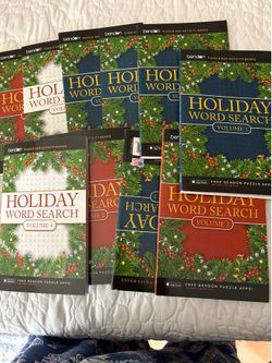 10 - HOLIDAY WORD SEARCH PAPERBACK BOOKS