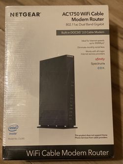 Netgear AC1750 WiFi Cable Modem Router