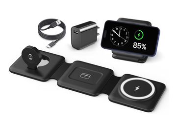3-in-1 Foldable Magnetic Wireless Charging Station for iPhone & Apple Watch