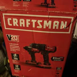 Craftsman Drill And Driver Set With Charger And Battery. 