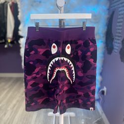 Bape Purple Camo Shorts 