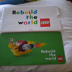 Lego VIP Tin Sign Rebuild The World 