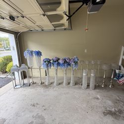 19 Piece Crystal Decor Set Wedding Event Party Home