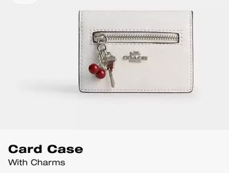 Coach Card Case with Charms
