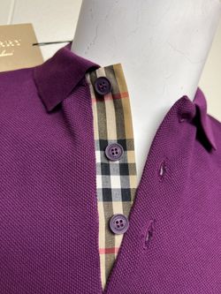 Burberry shirt cheap purple