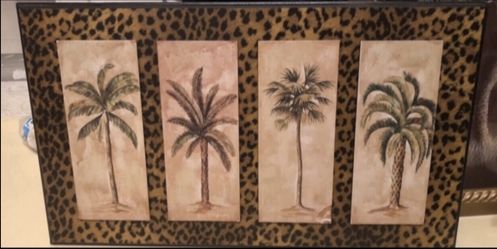 Wooden Palm Tree Decor 13 1/2" L X 23"What 