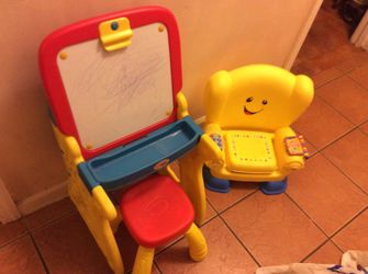 Desk and stool+ musical chair