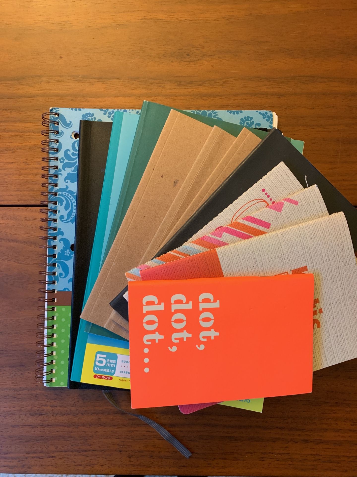 Assortment of Partially Used Notebooks