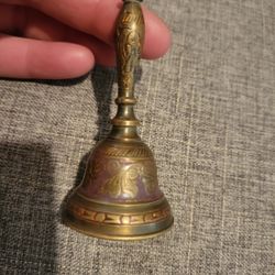 Vintage Miniature Brass Bell Made In India 