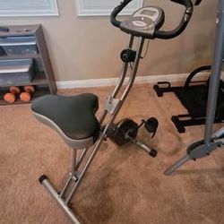 Exerpeutic Foldable Exercise Bike – Stationary Bike w/ AirSoft Seat & LCD Monitor. Workout fitness
