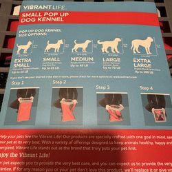 VIBRANT LIFE SMALL POP UP DOG KENNEL