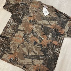 New With Tags Vintage Red Head Realtree Camo Single Stitch Pocket Shirt  Mens XL