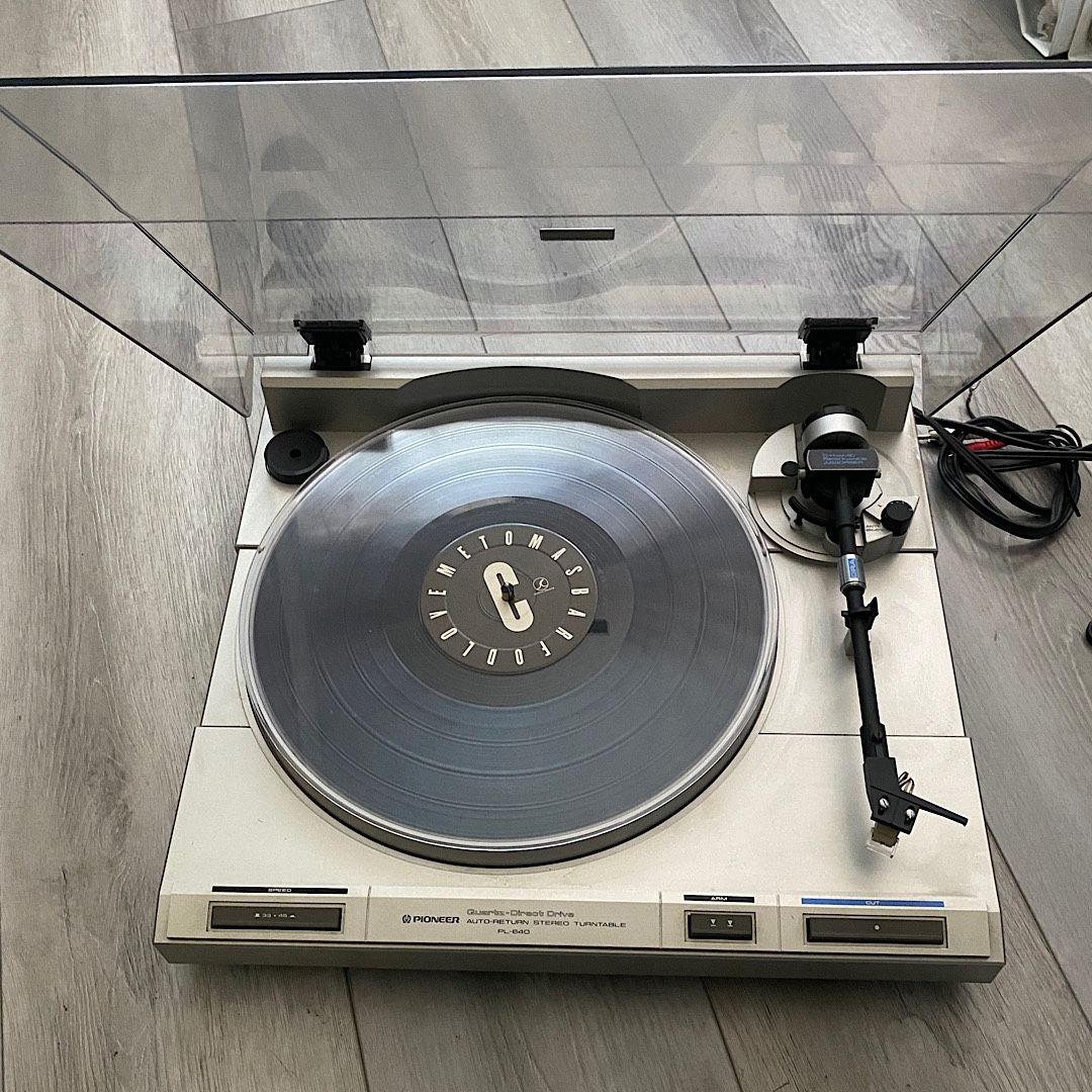 Vintage Pioneer PL-640 Direct Drive Auto-Return Stereo Turntable Made in Japan Fully working