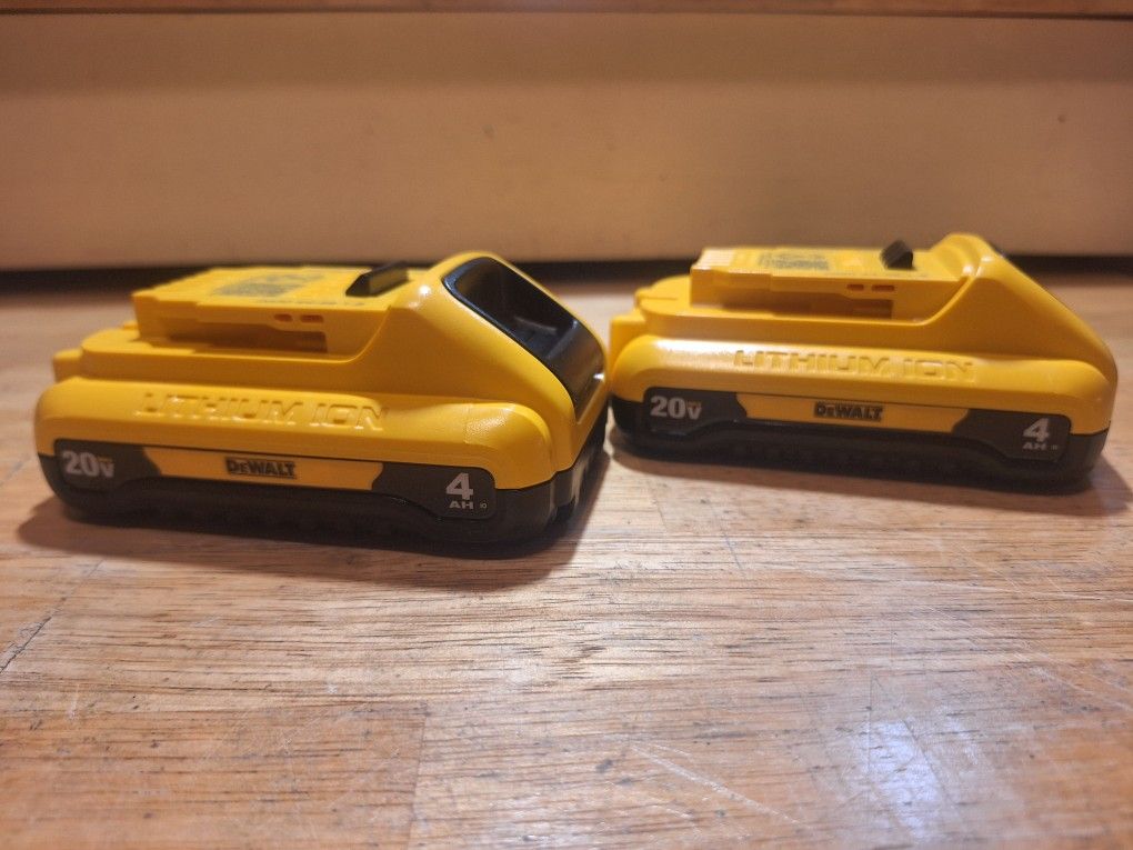 Dewalt 20v 4ah Compact Battery $40 Each