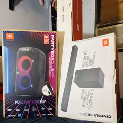 JBL (Premier Audio Package) PartyBox Live 120 Portable Bluetooth Speaker + JBL Cinema SB595 Bundle + Dolby Atmos Home Theater 